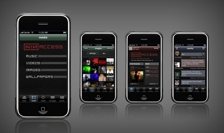 NIN:ACCESS iPhone